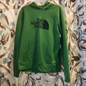 The North Face hoodie-lime green